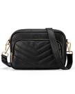 Bolsa tiracolo CHOLISS Bolsa de viagem de material vegano acolchoada RFID