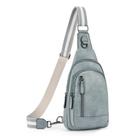 Bolsa tiracolo CLUCI Mochila Cross Body Sling de couro azul Bolsa tiracolo CLUCI Mochila Cross Body Sling de couro azul