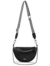 Bolsa tiracolo CLUCI Sling Bag, cinto de couro, cinto de viagem, preta, feminina