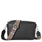 Bolsa tiracolo CLUCI Trendy Vegan Leather Feminina Preta