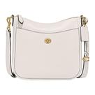 Bolsa tiracolo Coach Polished Pebble Leather Chaise Chalk