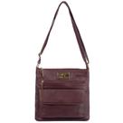 Bolsa Tiracolo de couro Karen marsala Feminino