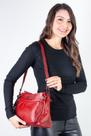 Bolsa tiracolo de couro liso Lorena