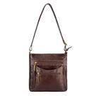 Bolsa tiracolo de couro Thais café Feminino