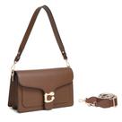 Bolsa tiracolo em couro Travistar marrom para mulheres