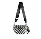 Bolsa tiracolo FEIBOON Spacious xadrez em nylon para mulheres