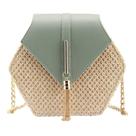 Bolsa tiracolo feminina Bausweety, fofa, ombro de palha, couro PU