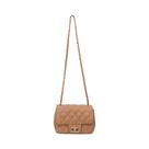 Bolsa Tiracolo Feminina Camel Matelassê com Fecho Giratório Comfort