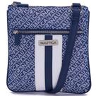 Bolsa tiracolo feminina Nautica Lakeside Signature Jaquard Indigo