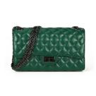 Bolsa tiracolo Gladdon acolchoada verde de material sintético para mulheres