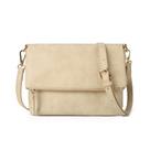 Bolsa tiracolo Gladdon Small para mulheres em couro creme vegano