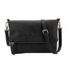 Bolsa tiracolo Gladdon Small para mulheres em couro preto vegano