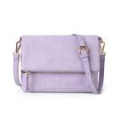 Bolsa tiracolo Gladdon Small para mulheres em material vegano violeta pastel