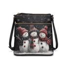 Bolsa tiracolo HUGS IDEA Snowman Family Bucket Bag em couro