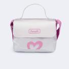 Bolsa Tiracolo Infantil Pampili Coração Icônico Lilás Prata 600.1452