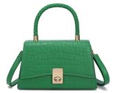 Bolsa tiracolo JHVYF pequena para mulheres em material vegano verde