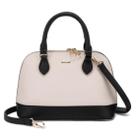Bolsa tiracolo LOVEVOOK Classic com zíper duplo, alça preta e bege Bolsa tiracolo LOVEVOOK Classic com zíper duplo, alça preta e bege