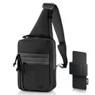 Bolsa tiracolo M-Tac Tactical Masculina preta mesclada Bolsa tiracolo M-Tac Tactical Masculina preta mesclada