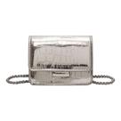 Bolsa tiracolo MING GROUP em couro PU Y2k Mini Silver para mulheres