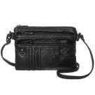 Bolsa tiracolo MINICAT, bolsos triplos para mulheres, preta