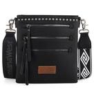 Bolsa tiracolo Montana West Black Vegan Leather MWC-184BK