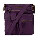 Bolsa tiracolo Montana West de couro macio roxa MWC-046PP2