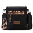 Bolsa tiracolo Montana West MWC-183BK de material vegano feminina