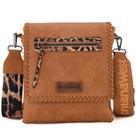 Bolsa tiracolo Montana West MWC-183BR com estampa de leopardo marrom Bolsa tiracolo Montana West MWC-183BR com estampa de leopardo marrom