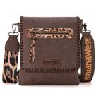 Bolsa tiracolo Montana West MWC-183CF em material vegano com estampa de leopardo Bolsa tiracolo Montana West MWC-183CF em material vegano com estampa de leopardo