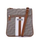 Bolsa tiracolo Nautica Lakeside Signature Jaquard Khaki feminina