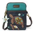 Bolsa tiracolo para celular CHALA Two Turtles Navy