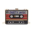 Bolsa tiracolo Renabro Retro em Forma de Rádio Vermelha