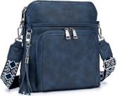 Bolsa tiracolo Roulens, leve, de couro macio médio Bolsa tiracolo Roulens, leve, de couro macio médio