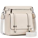 Bolsa tiracolo Roulens para mulheres em material vegano preta Bolsa tiracolo Roulens para mulheres em material vegano preta
