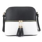 Bolsa tiracolo SG SUGU Lunar Lightweight Medium Dome preta/branca