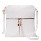 Bolsa tiracolo Solene leve, média, para mulheres, branca