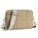 Bolsa tiracolo Telena para mulheres Puffer Shoulder Khaki