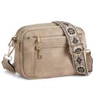 Bolsa tiracolo Telena Small Vegan Leather Marrom Claro
