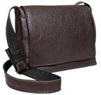 Bolsa Tiracolo Transversal Carteiro Masculina Couro Legítimo Trabalho