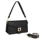Bolsa tiracolo Travistar Leather Small Black para mulheres