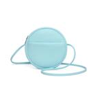 Bolsa tiracolo YONBEN Circle PU de couro para mulheres azul transparente