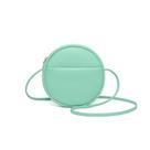 Bolsa tiracolo YONBEN Circle PU em couro para mulheres verde claro