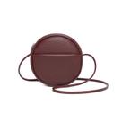 Bolsa tiracolo YONBEN Circle PU Leather para mulheres Caramel