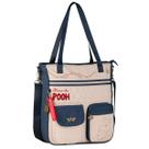 Bolsa Tote Bag De Ombro Casual Juvenil Ursinho Pooh E Seus Amigos Ideal Para Faculdade Trabalho Disney Licenciado Clio