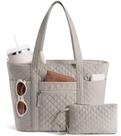 Bolsa Tote Bagstellar Matelassê de Algodão 37x16x29 cm 18L