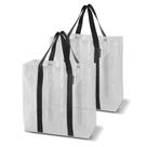 Bolsa Tote CleverMade Tall Frakta 42L Pacote com 2 Transparente