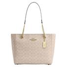 Bolsa Tote Coach Cammie Corrente Couro Granulado 32x27x12cm Bolsa Tote Coach Cammie Corrente Couro Granulado 32x27x12cm