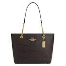 Bolsa Tote Coach Cammie Corrente Couro Granulado 32x27x12cm