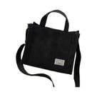 Bolsa Tote De Corduroy Para Mulheres, Bolsa Casual De Ombro, Organizador De Viagem, Bolsa Quadrada