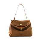 Bolsa Tote De Couro Suede De Grande Capacidade Para Mulheres, Designer De Luxo Para Outono E Inverno